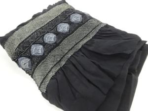 正絹　絞り抽象模様男物兵児帯